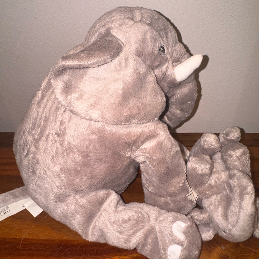Leddjur Gray Elephant Plush Toy baby - Picture 5 of 7